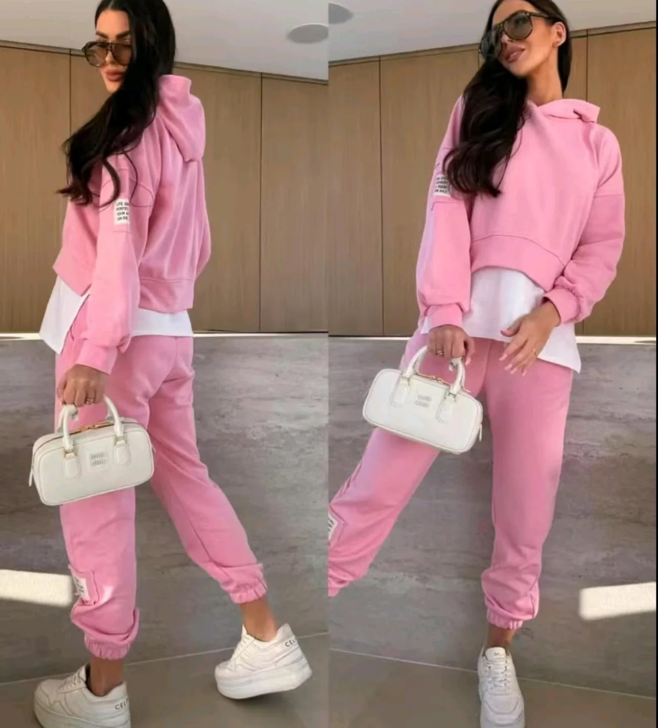 Saray - Traje casual de sudadera con capucha para mujer
