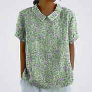 Verde con estampado floral