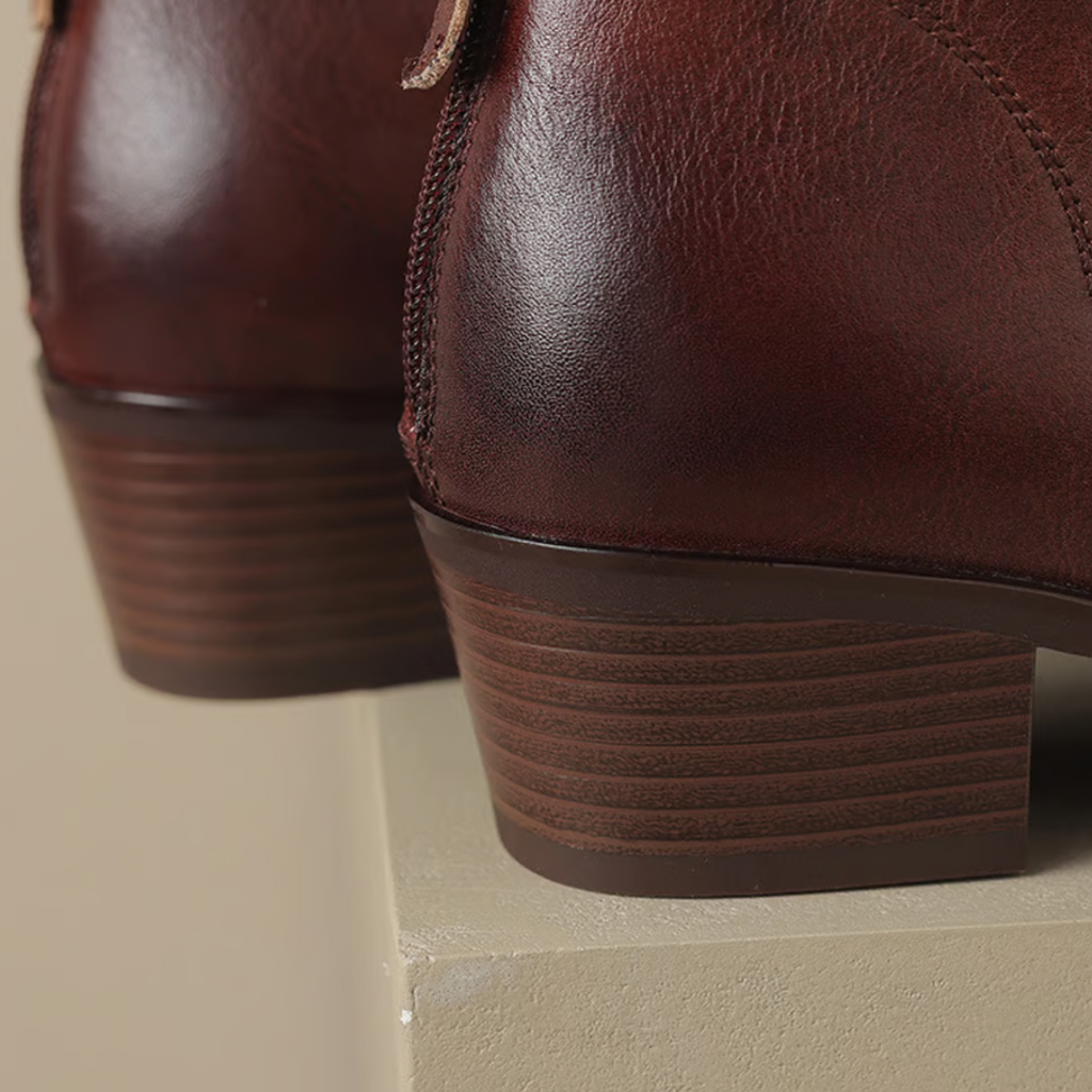 Camila | Botines de Lujo con Tacón Bajo