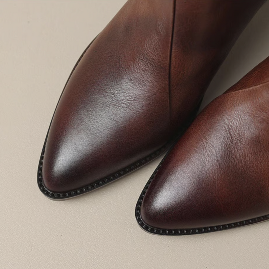 Camila | Botines de Lujo con Tacón Bajo