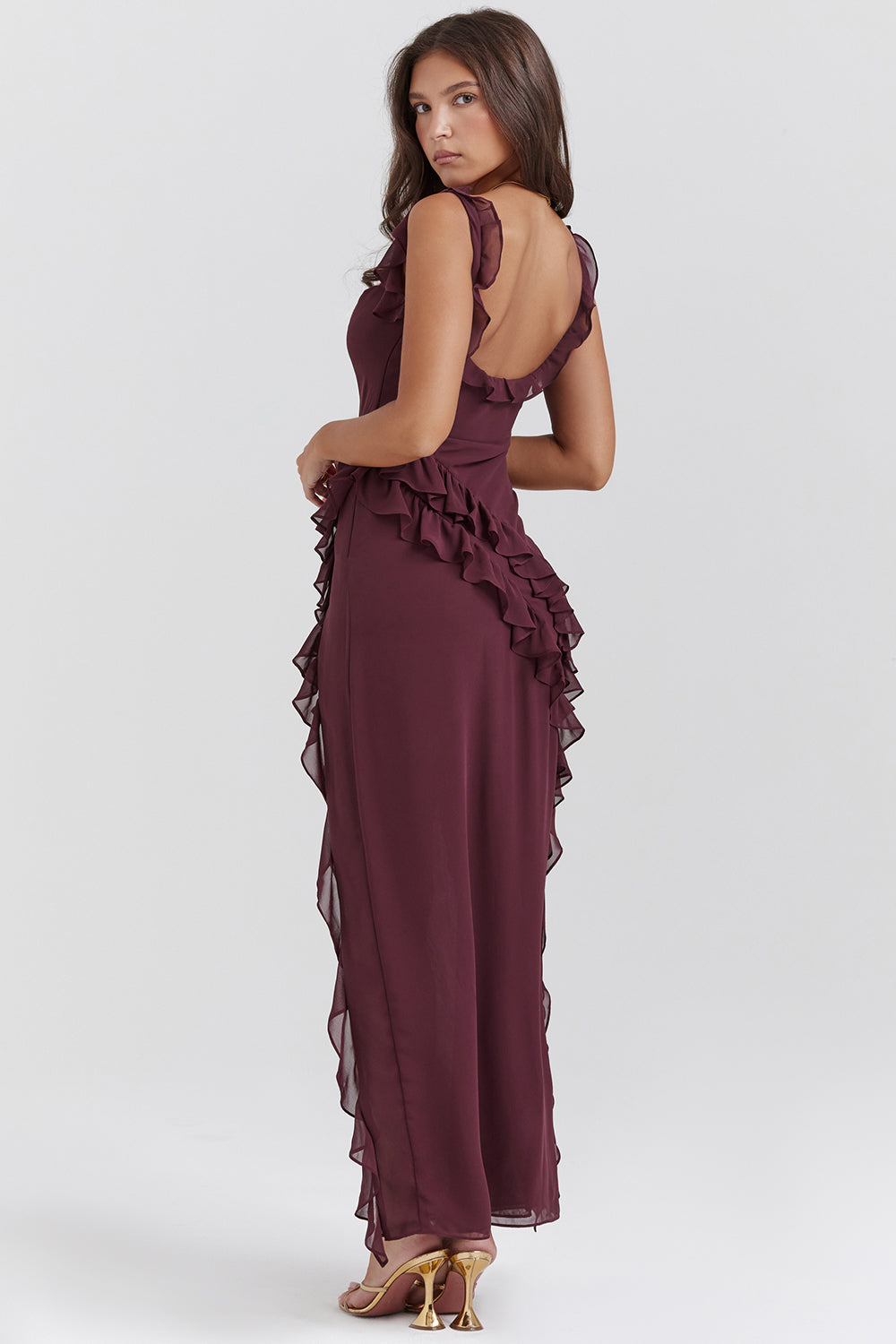 Isidora Basic™ | Vestido Maxi con Volantes
