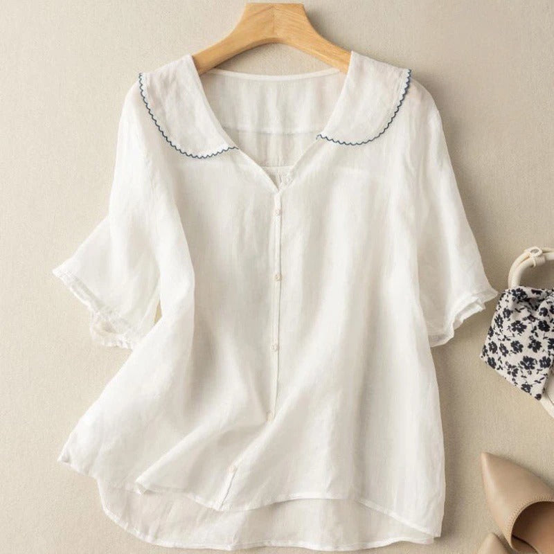 Adela | Blusa de lino