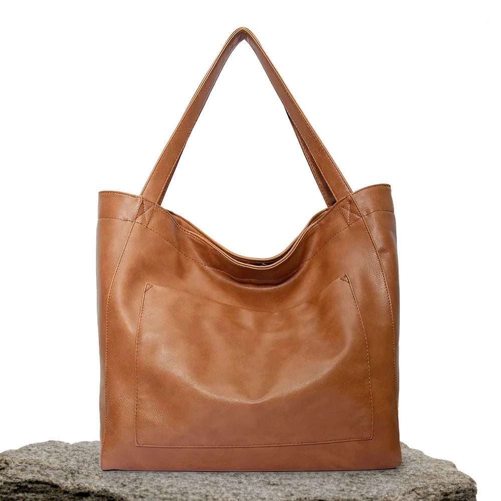 Maya | Bolsa de hombro suave grande y lujosa