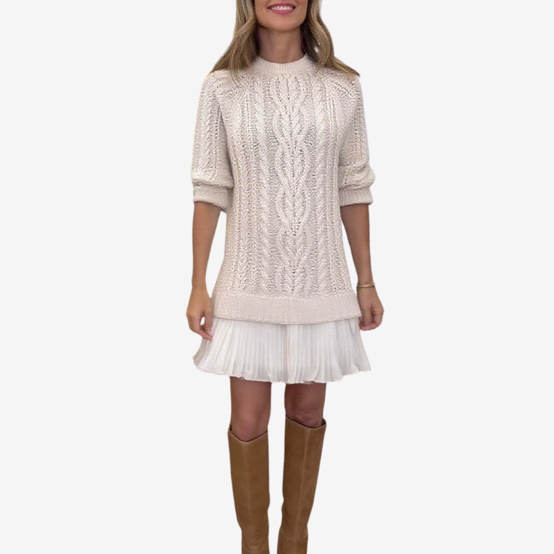 Eliane™ – Vestido Suéter de Estilo Natural