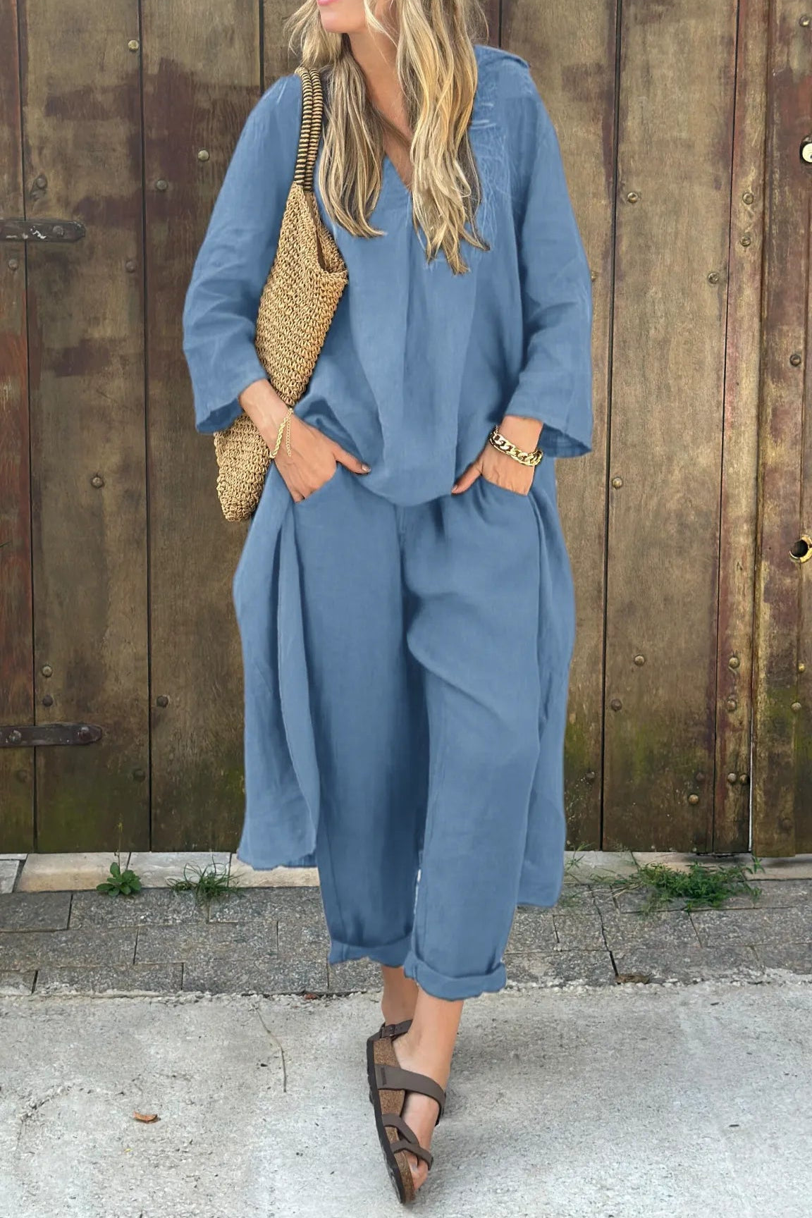 ELENA™ | Conjunto de dos piezas chic con elegancia sin esfuerzo y estilo versátil