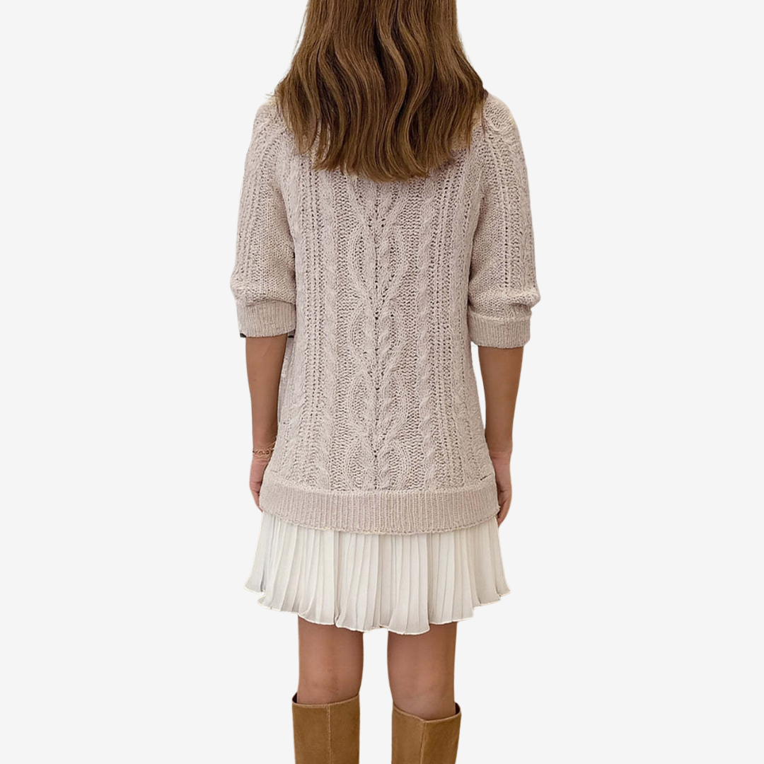 Eliane™ – Vestido Suéter de Estilo Natural