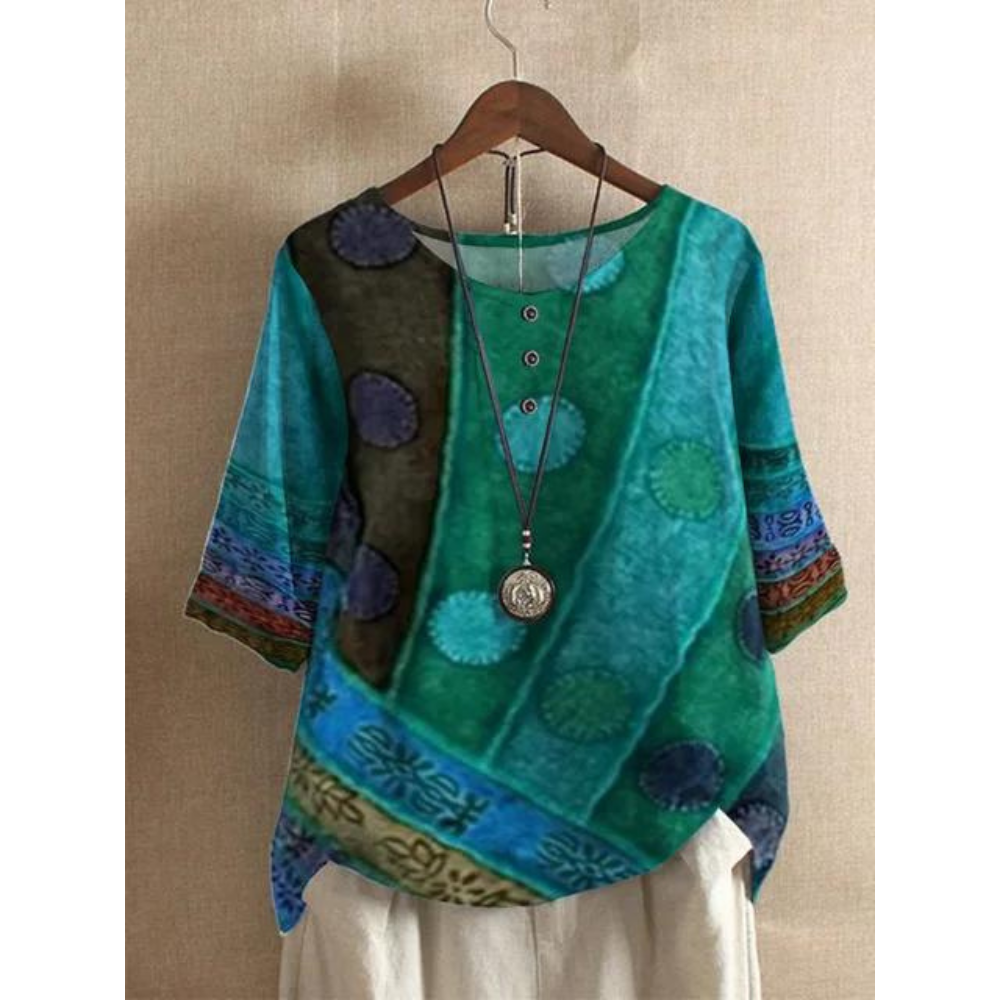 Valarie™ – Top Bohemio Fluido y Colorido