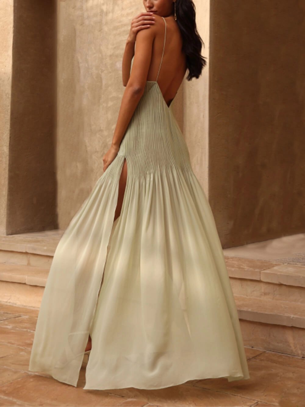Sofia | Vestido largo plisado