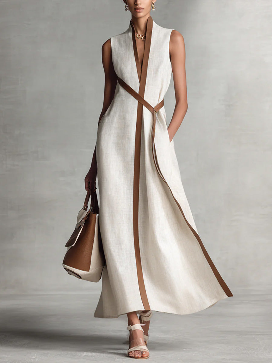 Elira™ | Vestido de lino fluido con elegancia natural