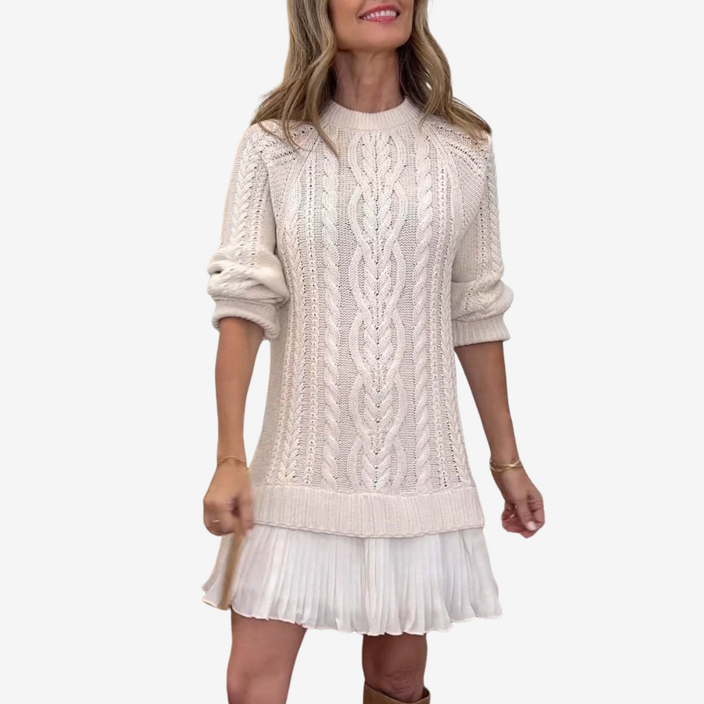Eliane™ – Vestido Suéter de Estilo Natural