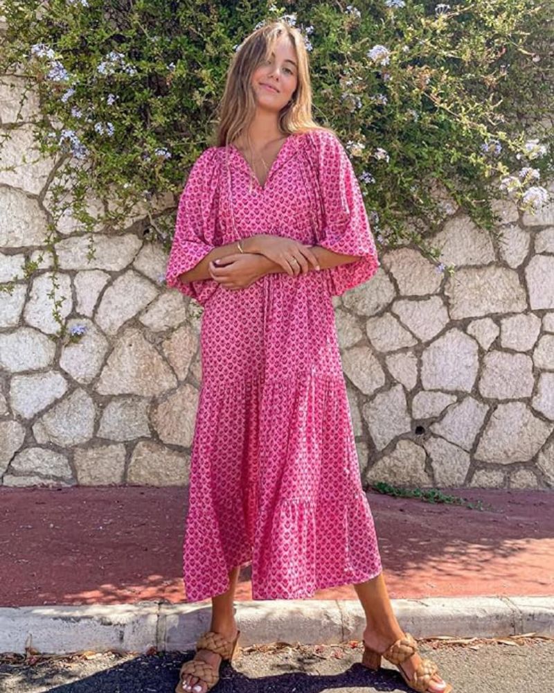 SANDRA - MAXI VESTIDO CÓMODO Y MODERNO