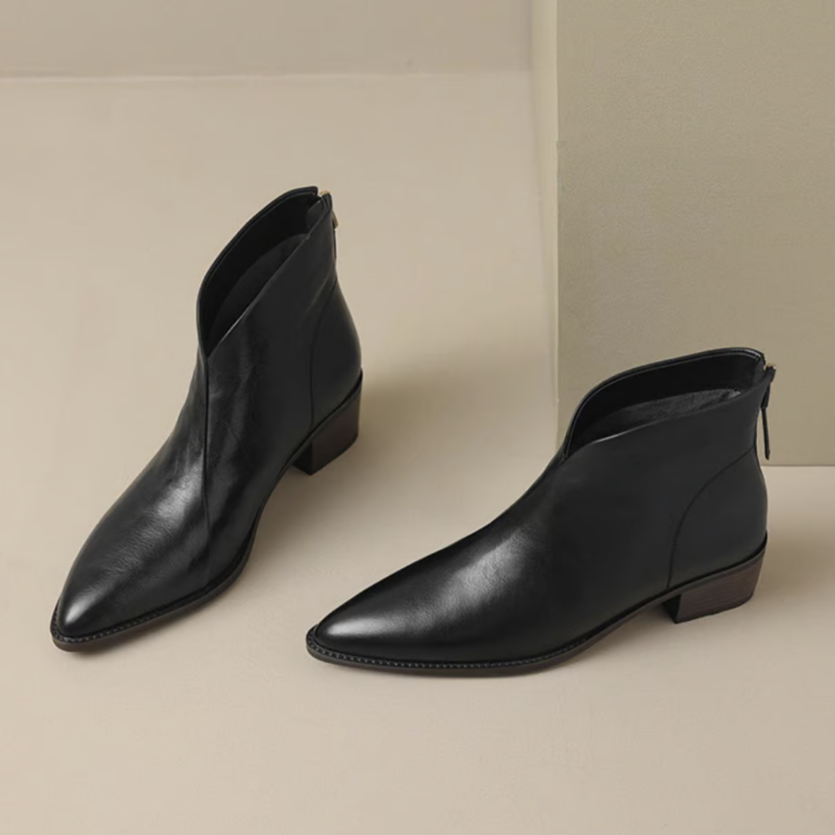 Camila | Botines de Lujo con Tacón Bajo
