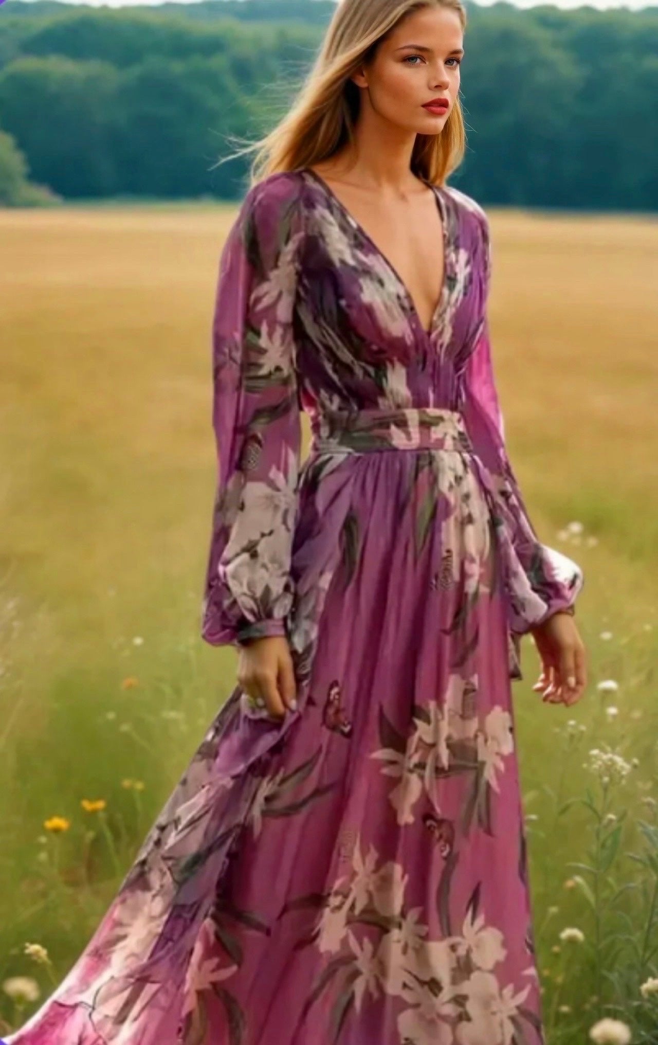 Vestido Camila de Gasa Estampado