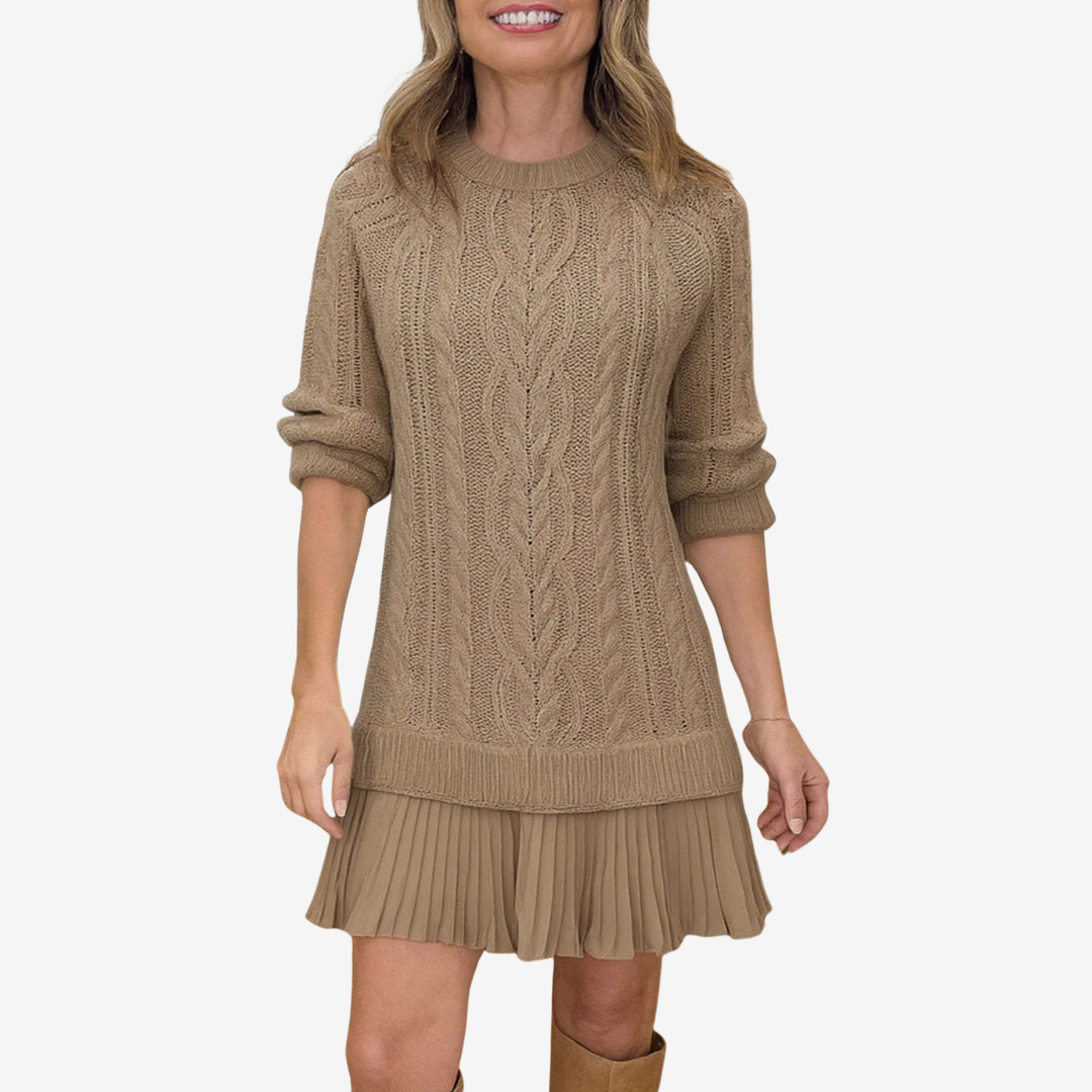 Eliane™ – Vestido Suéter de Estilo Natural