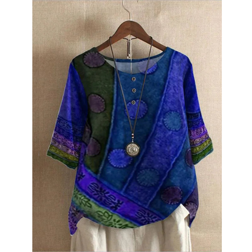 Valarie™ – Top Bohemio Fluido y Colorido