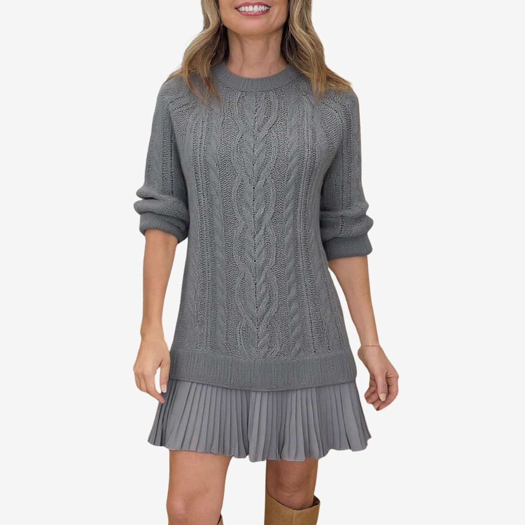 Eliane™ – Vestido Suéter de Estilo Natural