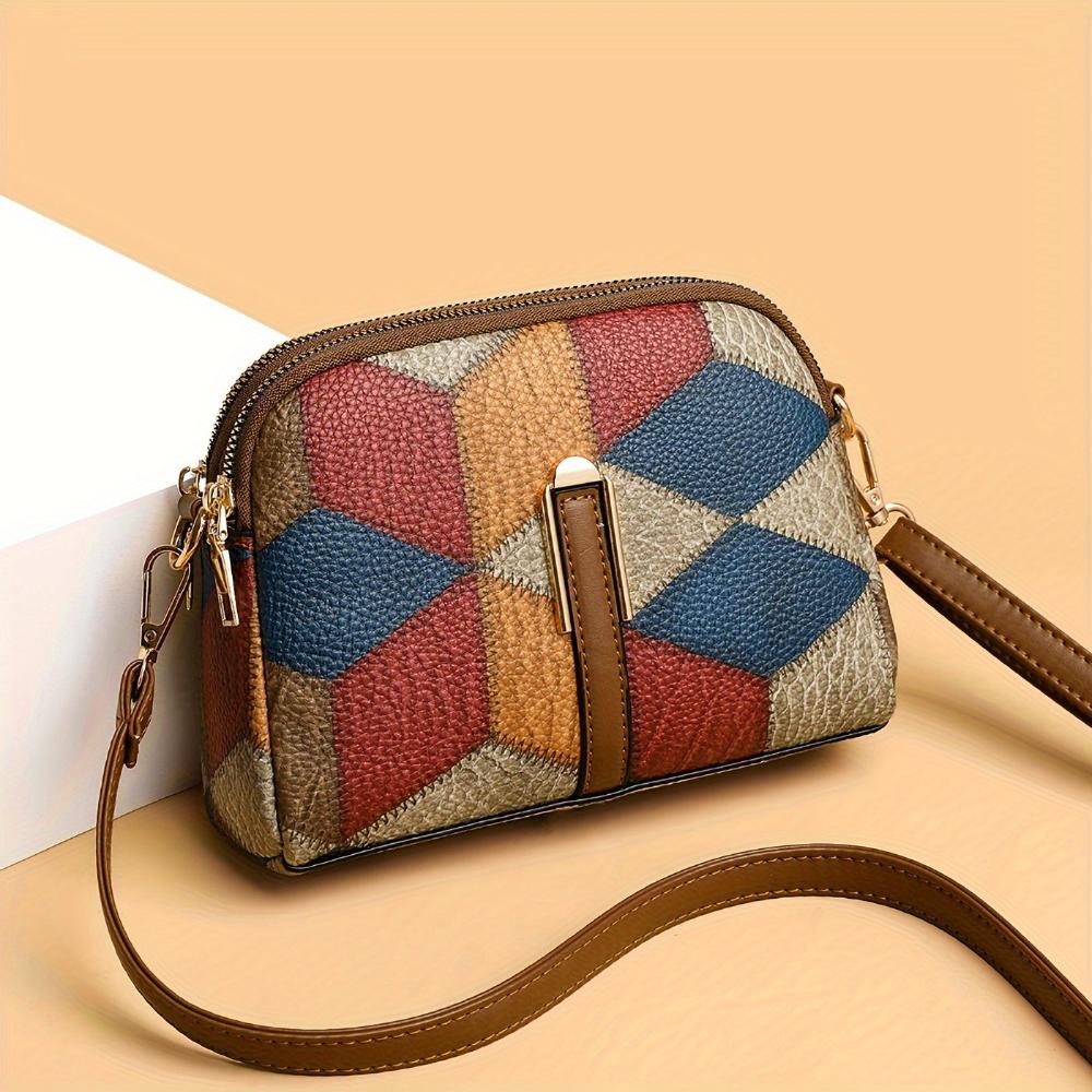 Luna | Bolso bandolera mini en patchwork