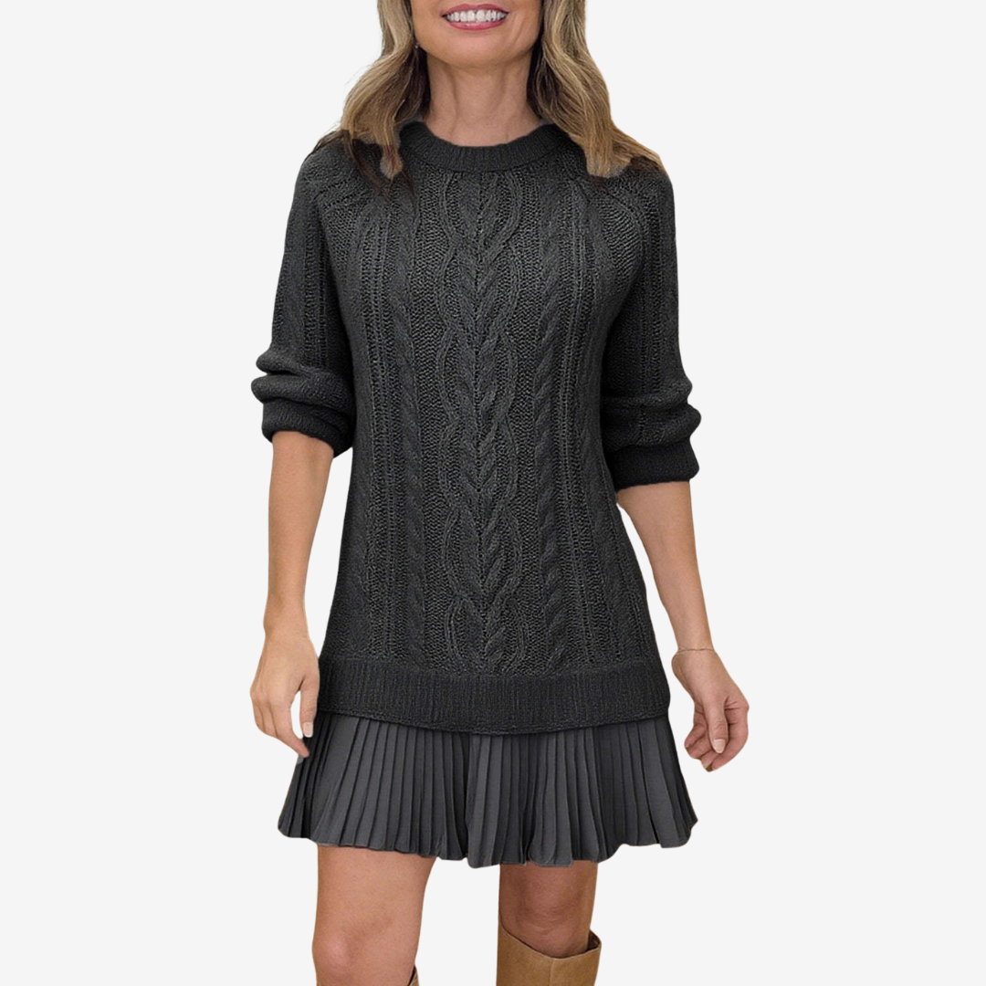 Eliane™ – Vestido Suéter de Estilo Natural