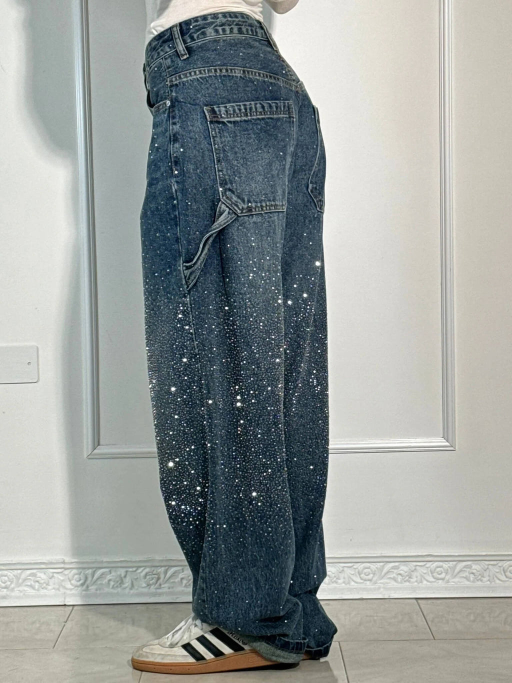 Esther | Pantalón vaquero brillante