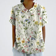 Blanco con flores