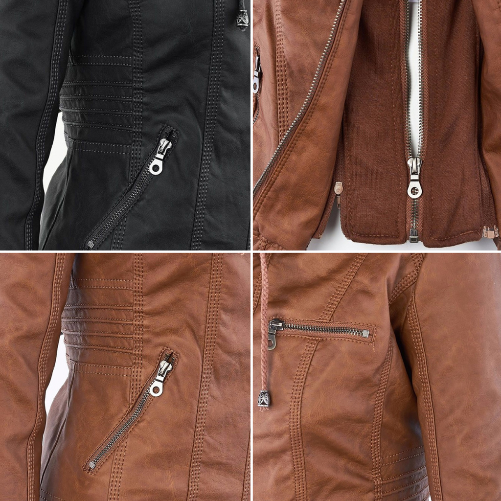 Flavia | Chaqueta de piel resistente y elegante