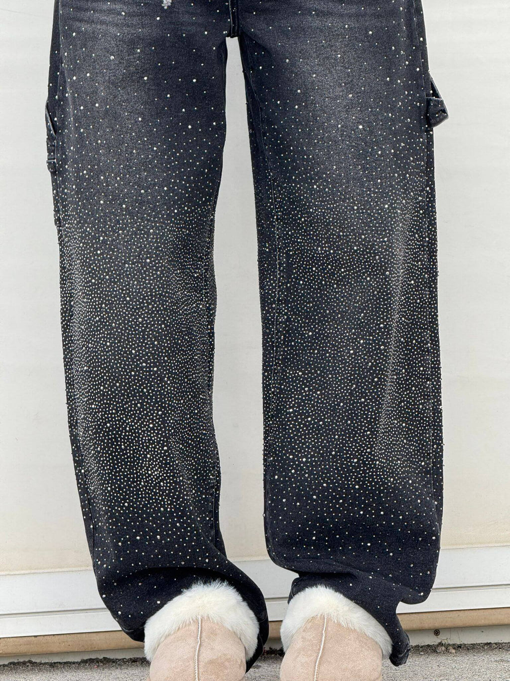 Esther | Pantalón vaquero brillante