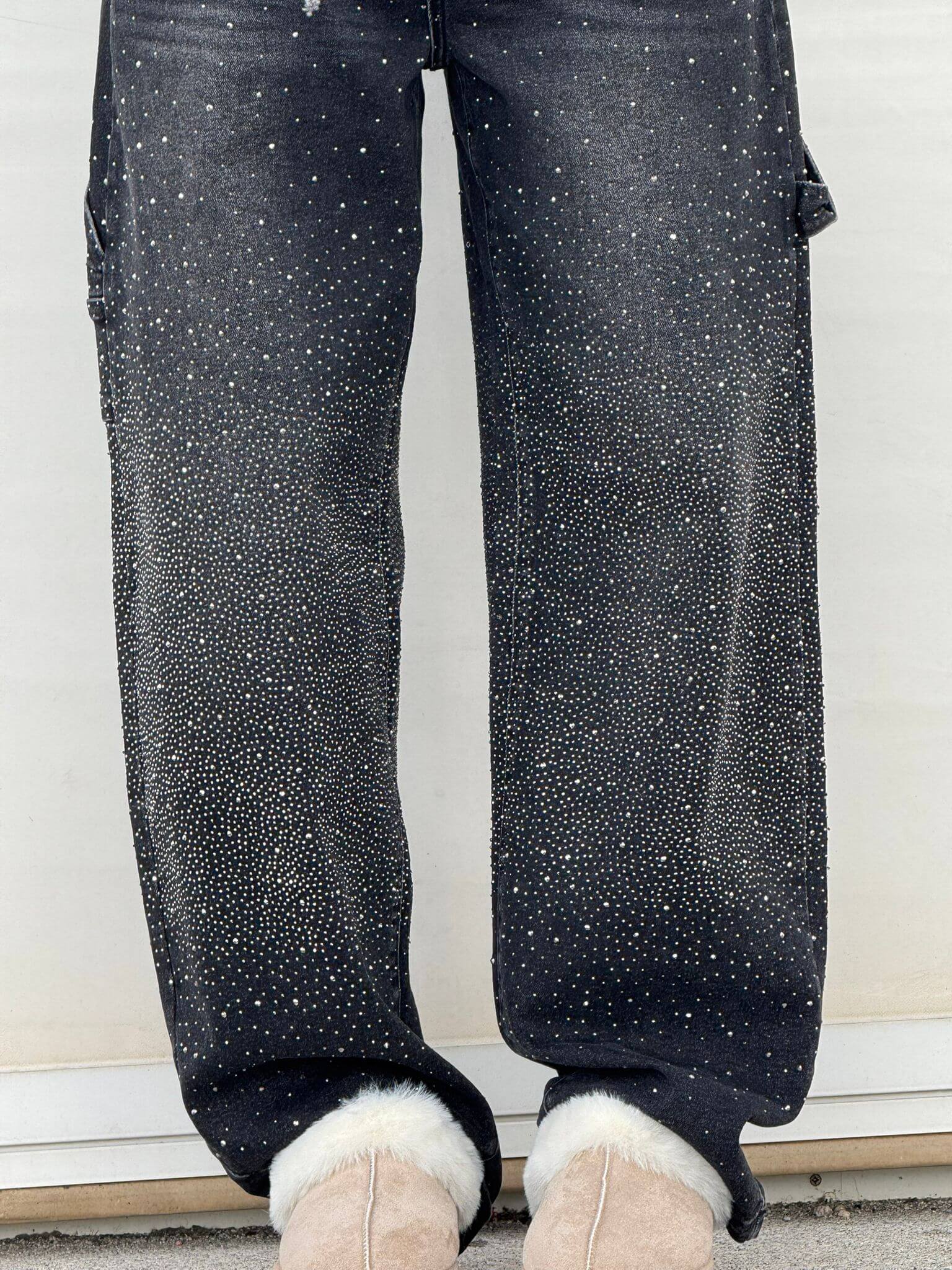 Esther | Pantalón vaquero brillante