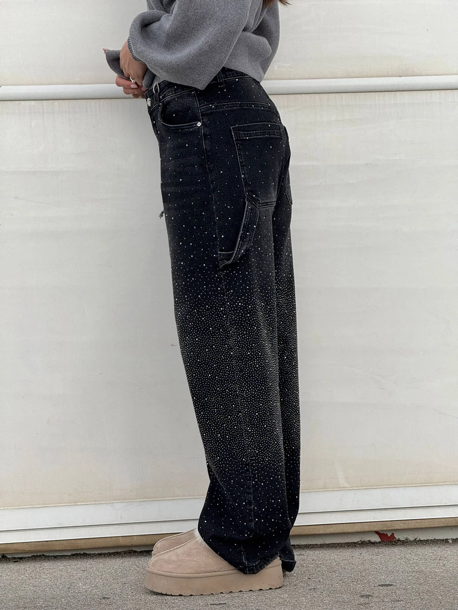 Esther | Pantalón vaquero brillante