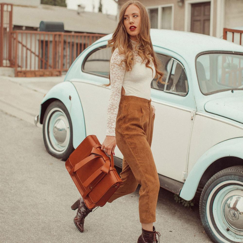 Bolso Vintage Kissé de Azul Rosa