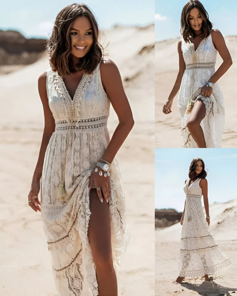 Yoli - Elegante vestido de estilo bohemio
