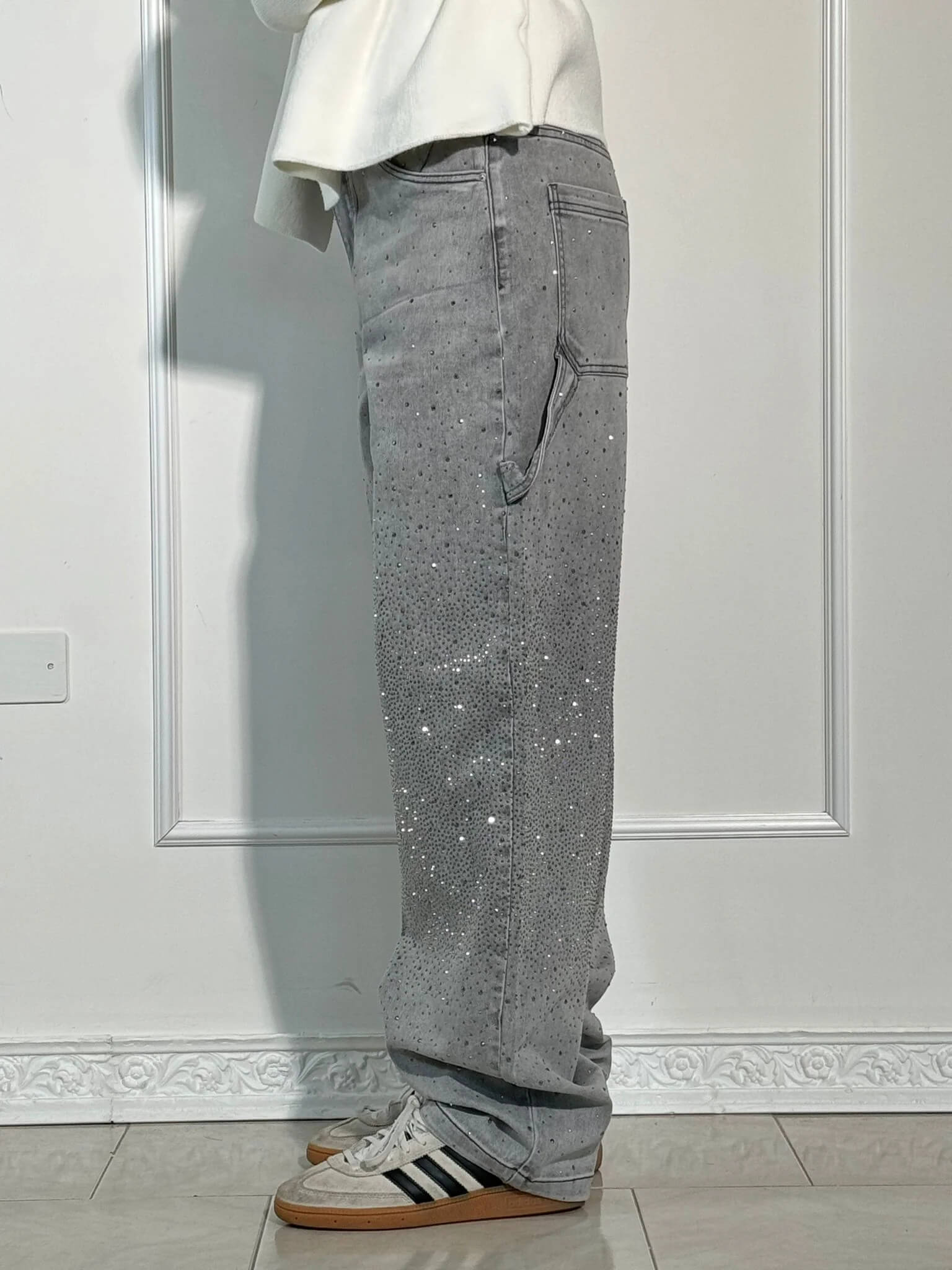 Esther | Pantalón vaquero brillante