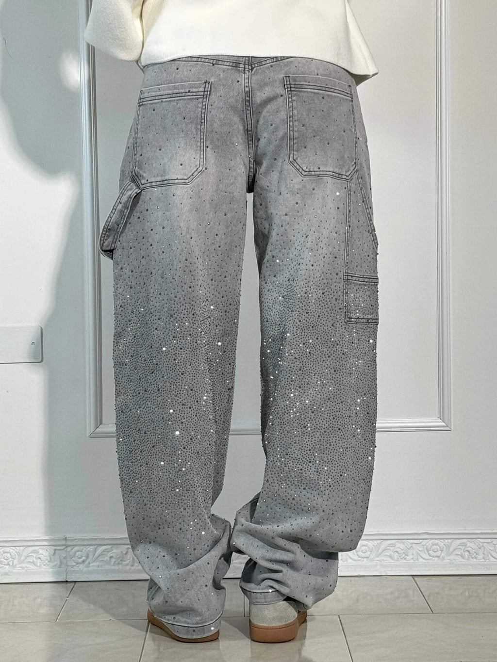 Esther | Pantalón vaquero brillante