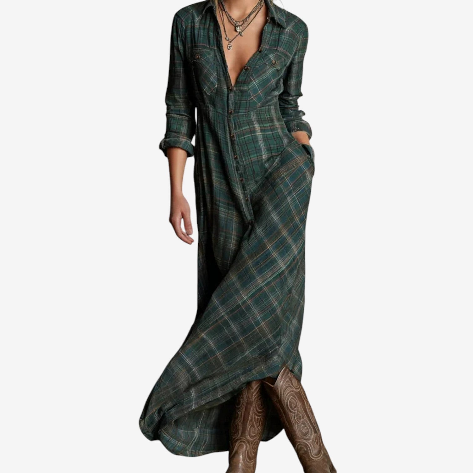Cecilia™ – Camisa Larga con Caída Elegante