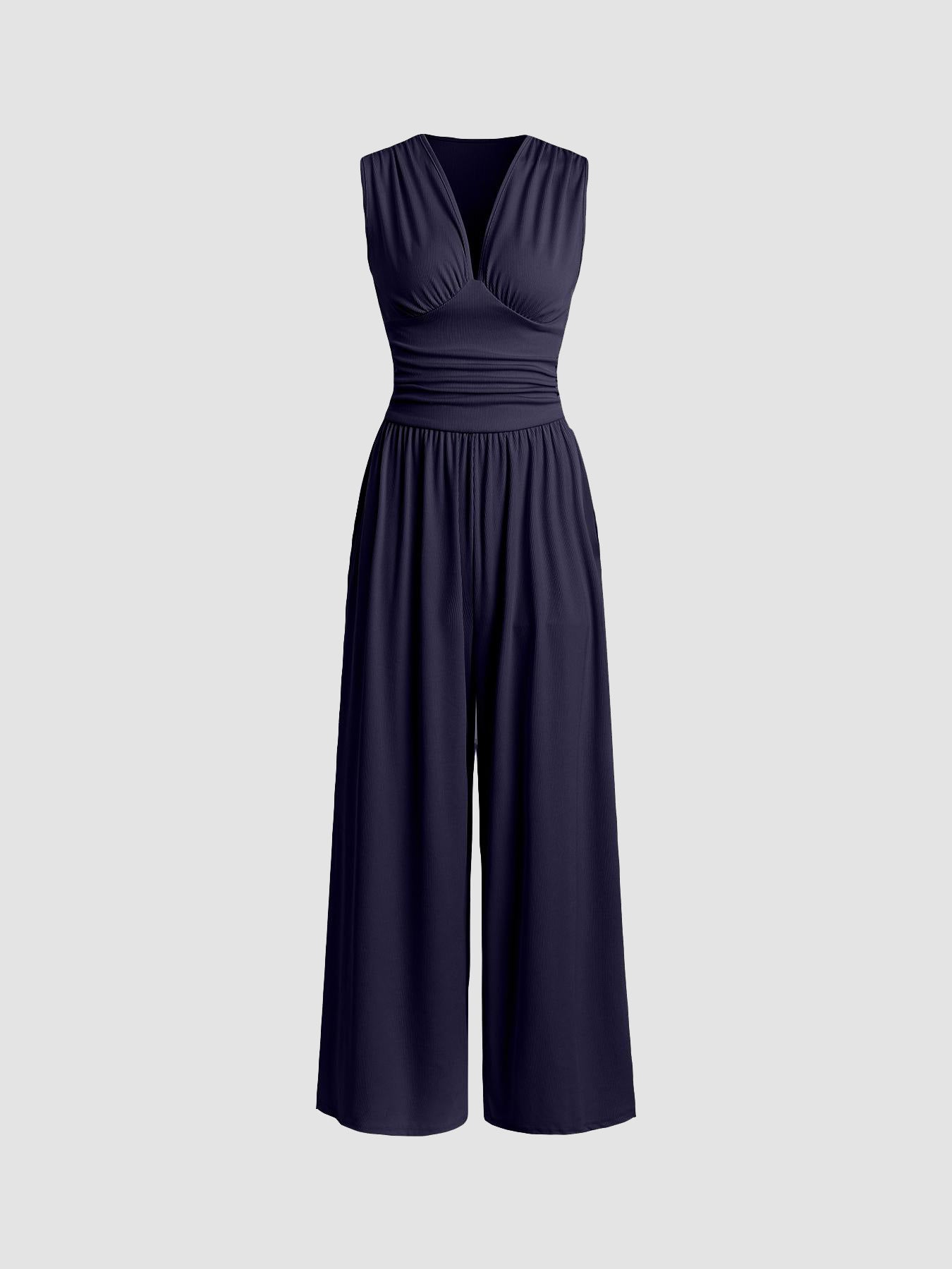 CHARITY – Mono Chic sin Mangas de Pierna Ancha
