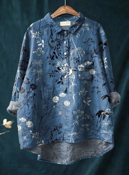 Sonia - Blusa de flores clasica