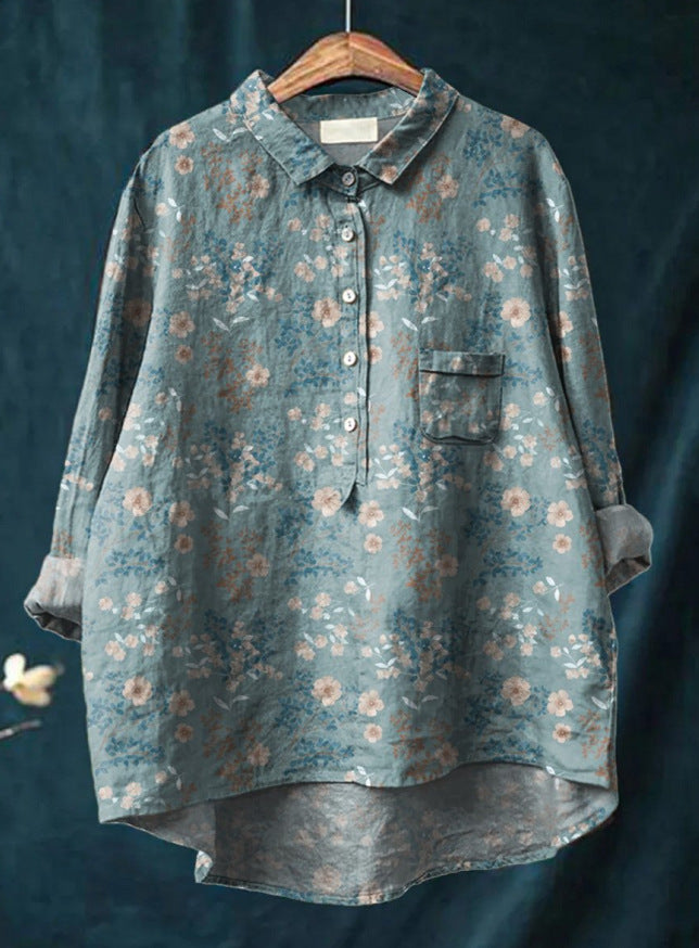 Sonia - Blusa de flores clasica