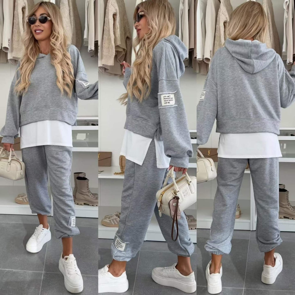 Saray - Traje casual de sudadera con capucha para mujer