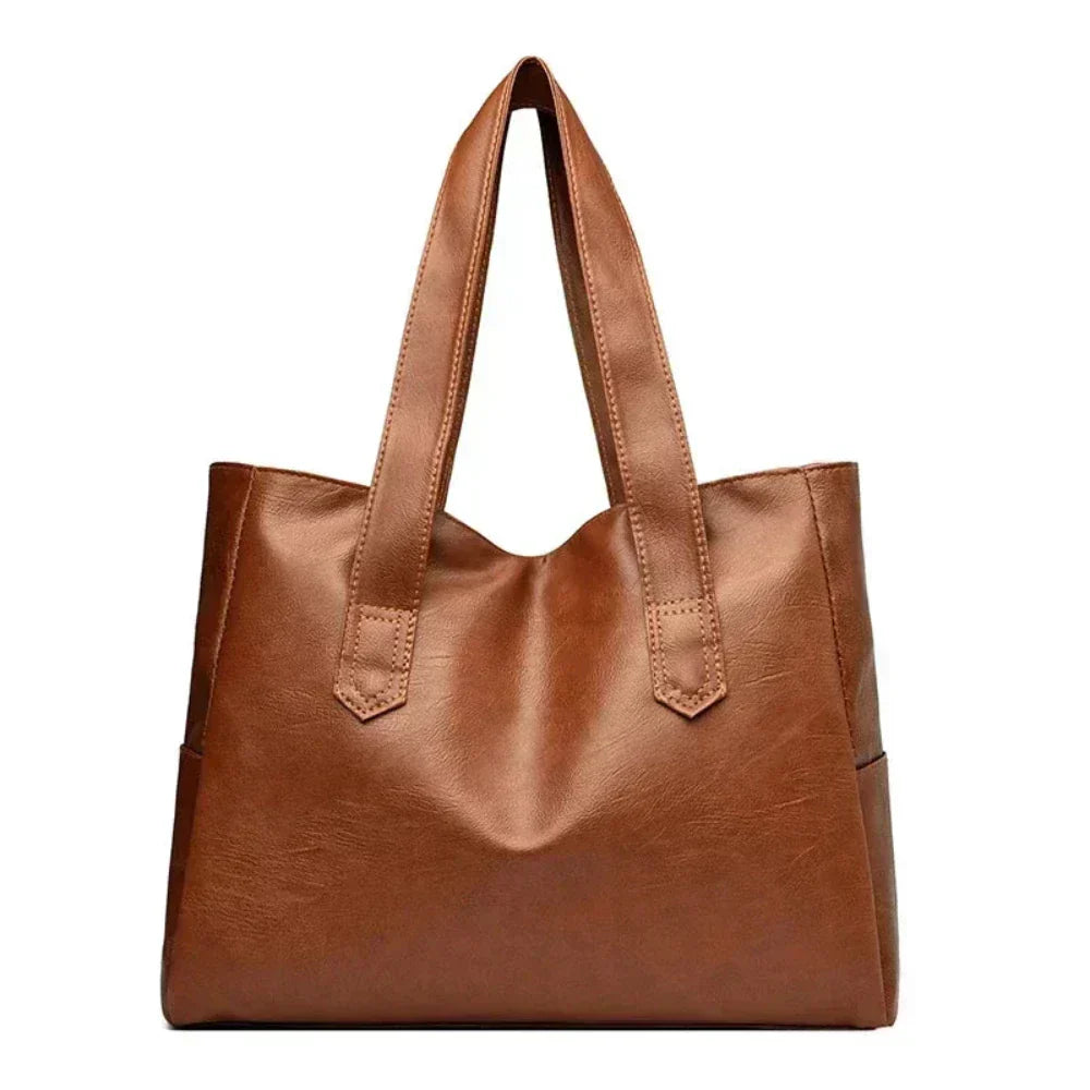 Nora | Bolsa de hombro suave de lujo minimalista