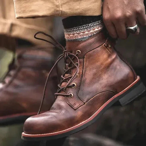 Botas de Cuero Marco con Correa