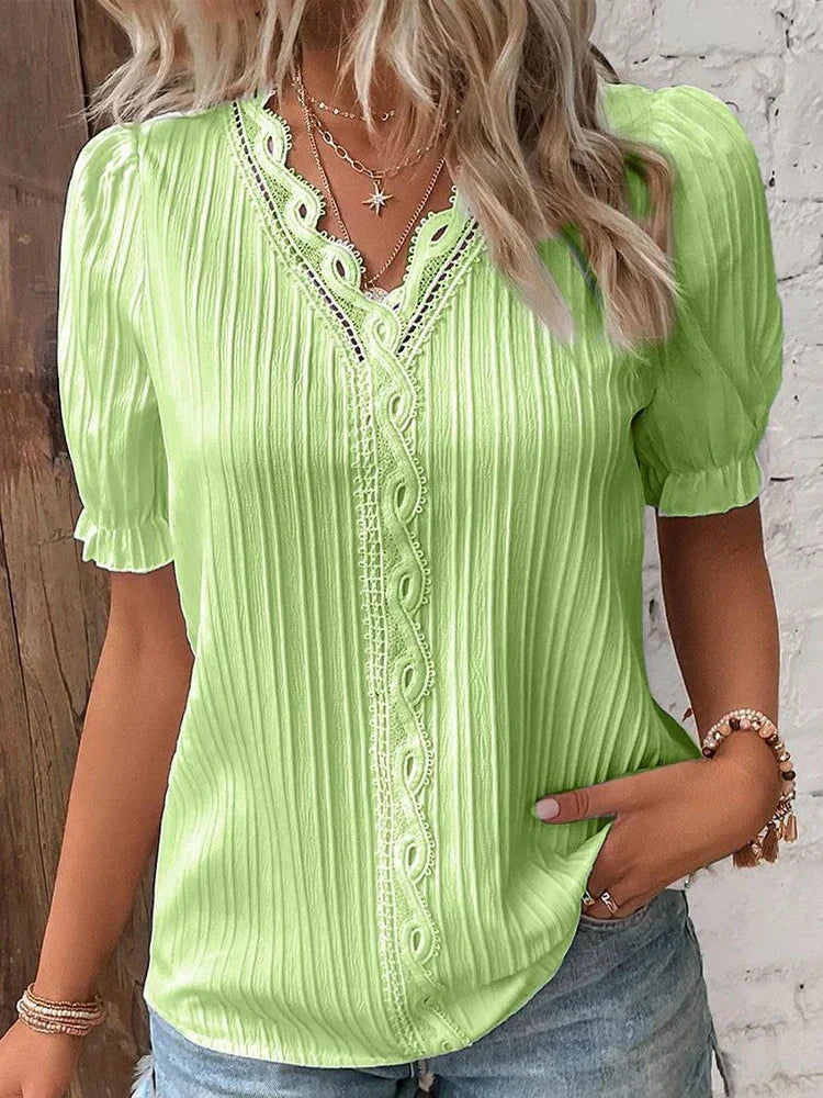 Marta | Blusa Tejida con Cuello V
