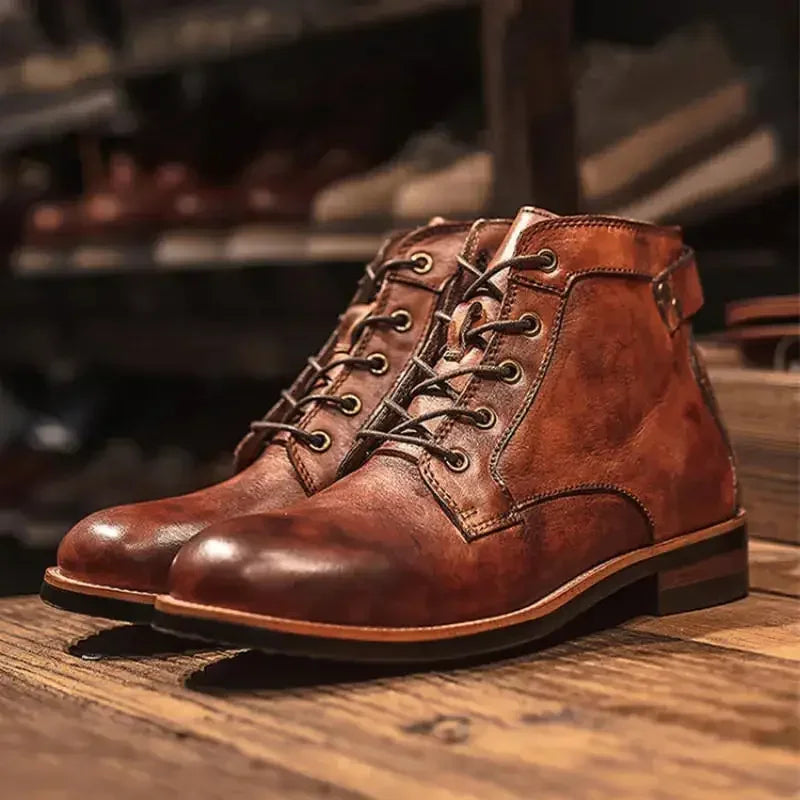 Botas de Cuero Marco con Correa