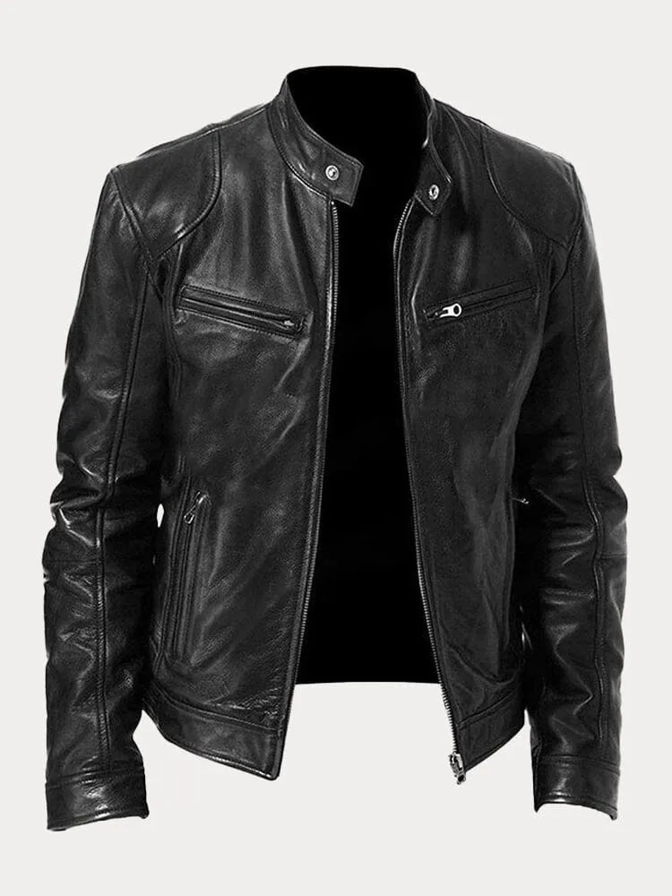 Víctor™ | Chaqueta de cuero informal: estilo y comodidad atemporales