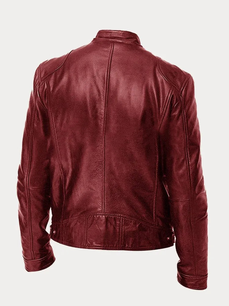 Víctor™ | Chaqueta de cuero informal: estilo y comodidad atemporales