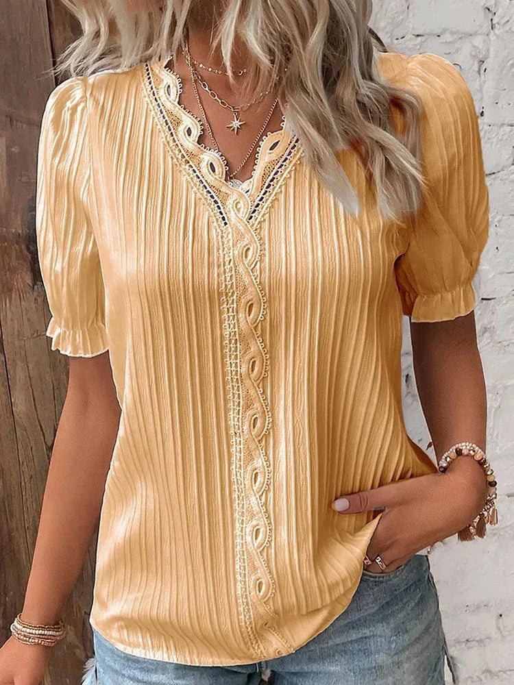 Marta | Blusa Tejida con Cuello V