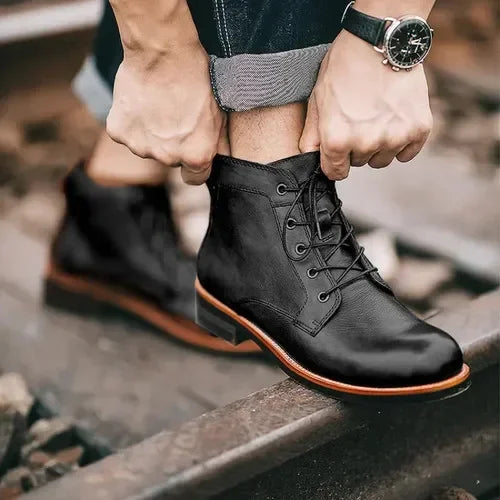 Botas de Cuero Marco con Correa