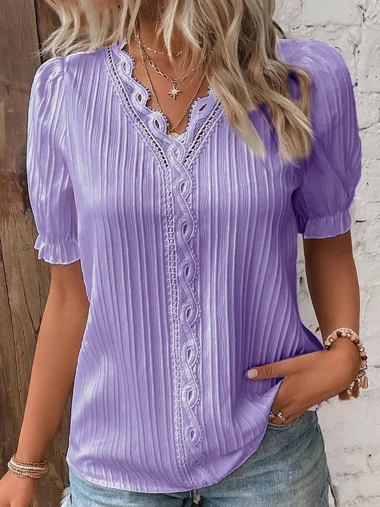 Marta | Blusa Tejida con Cuello V