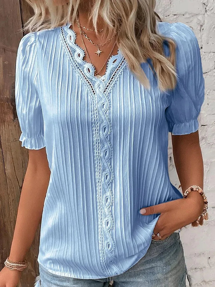 Marta | Blusa Tejida con Cuello V