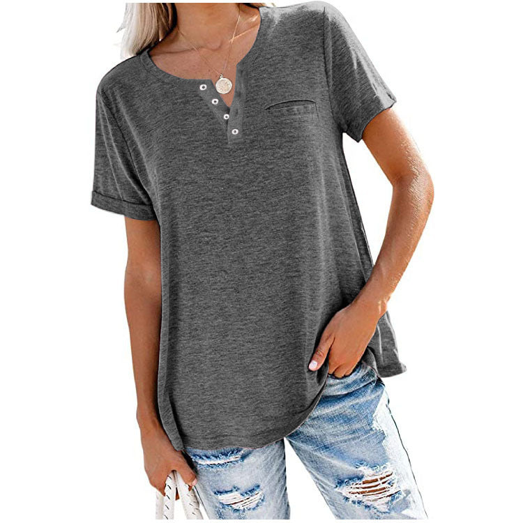Sonia | Camiseta de verano básicas con bolsillo