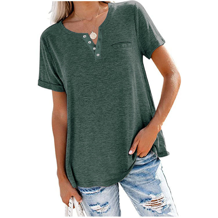 Sonia | Camiseta de verano básicas con bolsillo