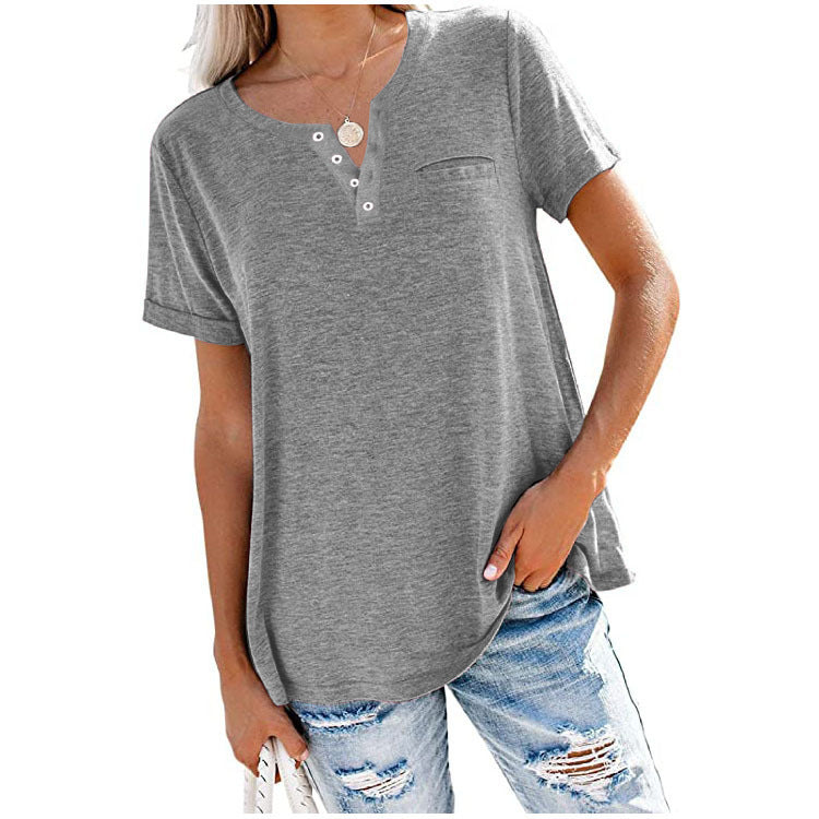 Sonia | Camiseta de verano básicas con bolsillo